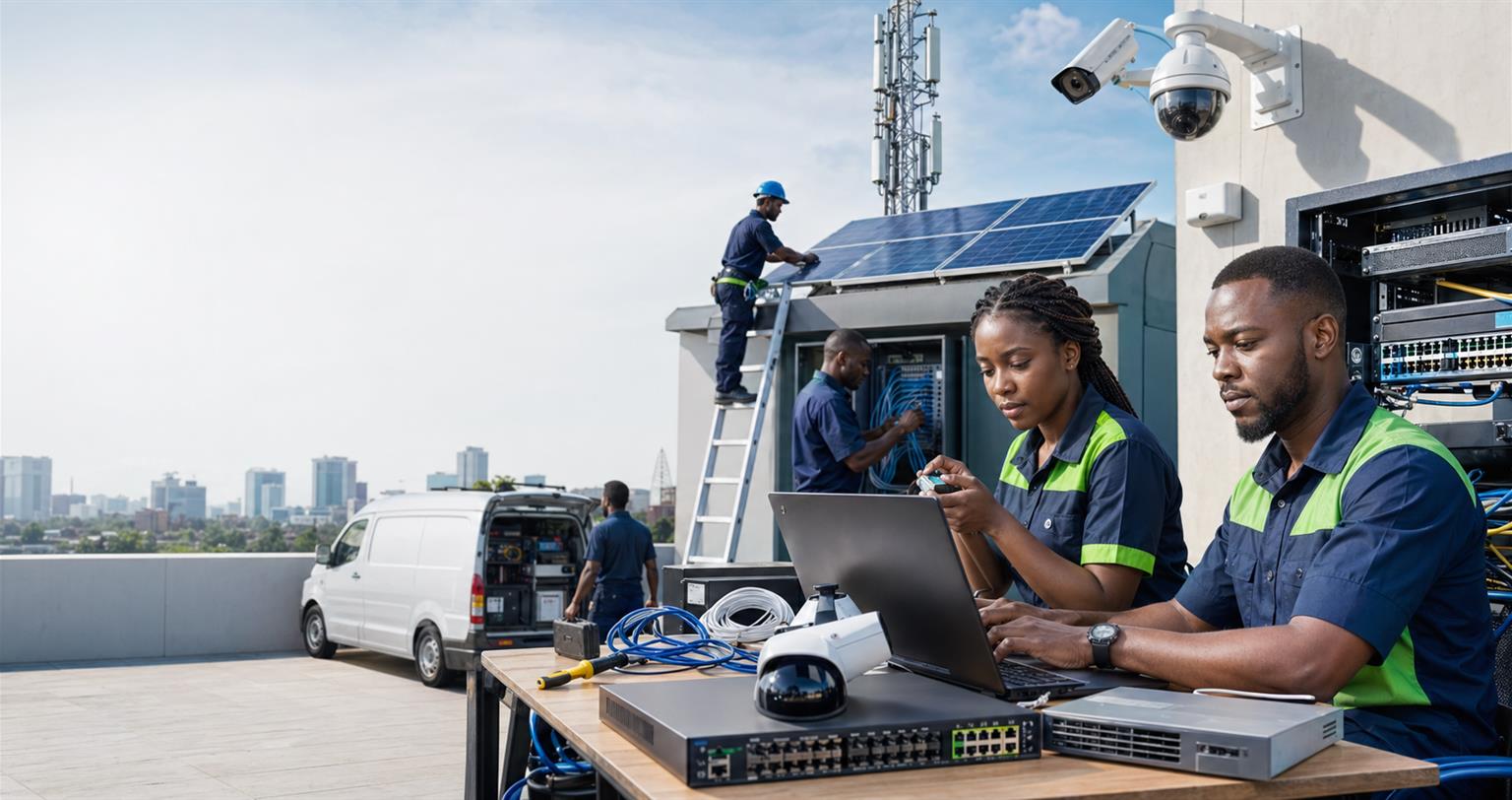 Monlink ICT and power technicians